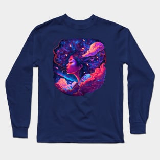 Cosmic Cloud Goddess Long Sleeve T-Shirt